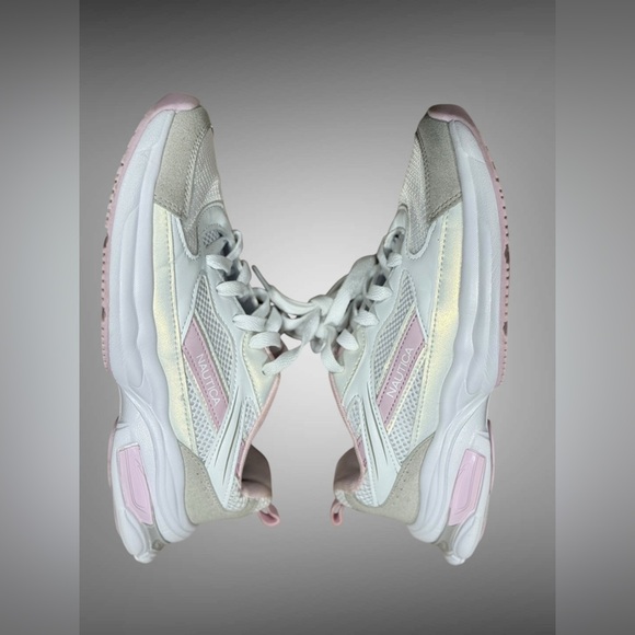 Nautica Big Girls Athletic Sneakers - Chunky Cushion Heel Size 4 - Picture 11 of 16